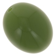 14x11mm Opaque resin olive beads - Khaki x6|raw }}