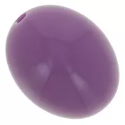 14x11mm Opaque resin olive beads - Dark mauve x6