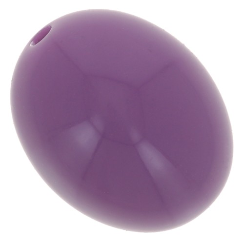 14x11mm Opaque resin olive beads - Dark mauve x6