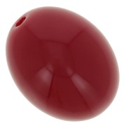 14x11mm Opaque resin olive beads - Carmine red x6|raw }}