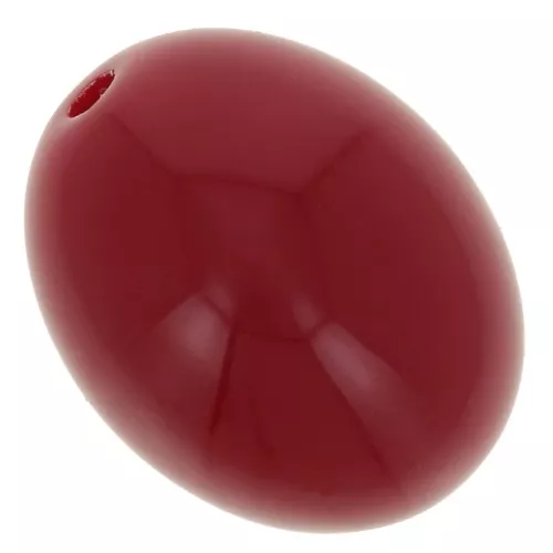 14x11mm Opaque resin olive beads - Carmine red x6