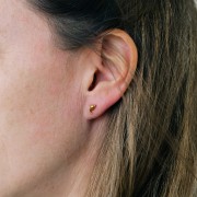 4x9mm Stainless Steel 316L Dolphin Earrings - Gold x2