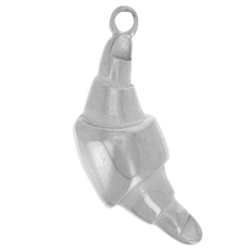 22x8mm 316L stainless steel crescent charm x1