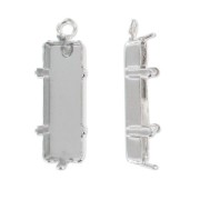 Setting pendentif PureCrystal 4547 21x7 mm Rhodium tone