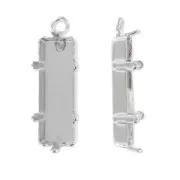 Setting pendentif PureCrystal 4547 21x7 mm Rhodium tone