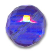 Fire Polished faceted round bead 16mm Sapphire x1|raw }}