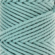3mm Cotton macramé cord spool - Quality - Aqua marine x50m