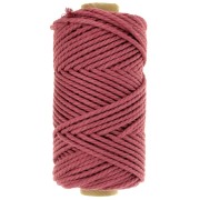 3mm Cotton macramé cord spool - Quality - Grape x50m
