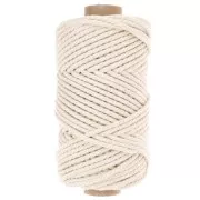 3mm Cotton macramé cord spool - Quality - Ivory x50m
