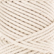 3mm Cotton macramé cord spool - Quality - Ivory x50m