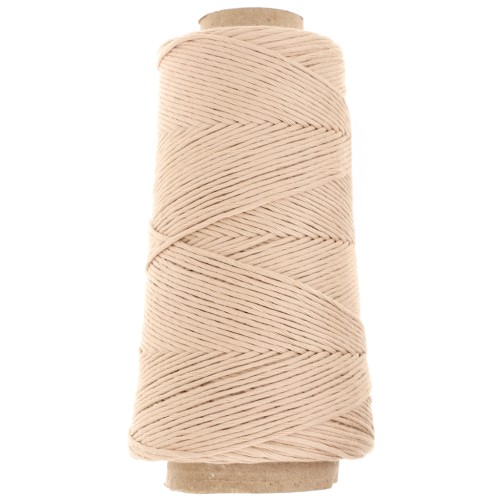 Organic Cotton Detox XL combed macramé cotton cord spool - Blush x200m