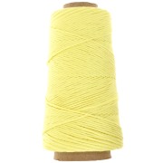 Organic Cotton Detox XL combed macramé cotton cord spool - Pale yellow x200m