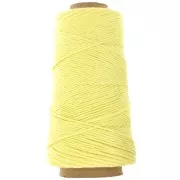 Organic Cotton Detox XL combed macramé cotton cord spool - Pale yellow x200m