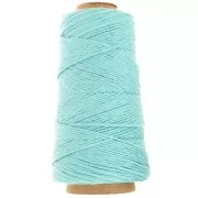 Organic Cotton Detox XL combed macramé cotton cord spool - Turquoise x200m