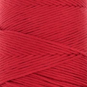 Organic Cotton Detox XL combed macramé cotton cord spool - Red x200m