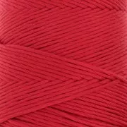Organic Cotton Detox XL combed macramé cotton cord spool - Red x200m