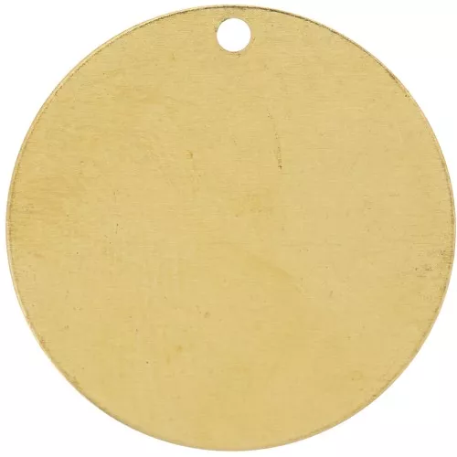 20mm Round sequin - Row Brass x1