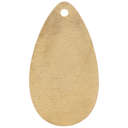 21x11.5mm Sequin drop - Rough brass x1