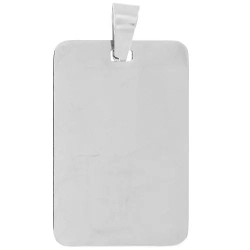30x20mm 316L stainless steel Rectangular plate pendant x1