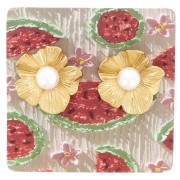 Pack of 50 6x6 cm jewelry cards for earrings - Watermelon x1