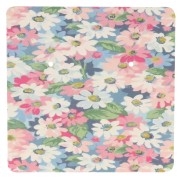 Pack of 50 6x6cm earring cards - Pastel flowers x1