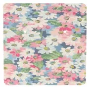 Pack of 50 6x6cm earring cards - Pastel flowers x1