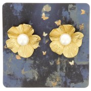 Pack of 50 6x6cm earring cards - Moth x1