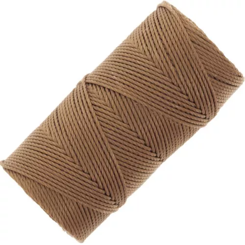 0.4mm C-LON Fine Weight Bead Cord - Chestnut x45m