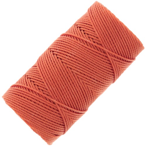 0.4mm C-LON Fine Weight Bead Cord - Orange x45m
