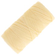 0.4mm C-LON Fine Weight Bead Cord - Cream x45m
