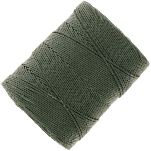 0.4mm C-LON Fine Weight Bead Cord - Forest Green x124m