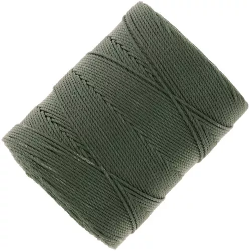 0.4mm C-LON Fine Weight Bead Cord - Forest Green x124m