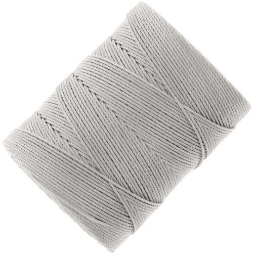 0.4mm C-LON Fine Weight Bead Cord - Silver x124m