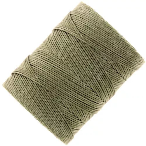 0.4mm C-LON Fine Weight Bead Cord - Olive x124m