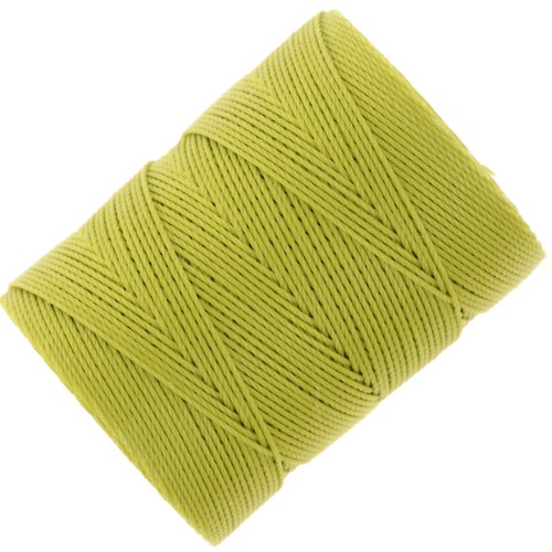 0.4mm C-LON Fine Weight Bead Cord - Chartreuse x124m