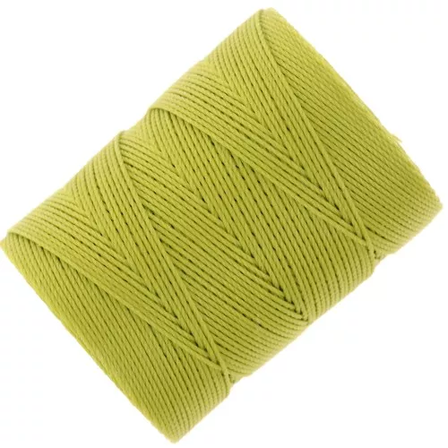 0.4mm C-LON Fine Weight Bead Cord - Chartreuse x124m