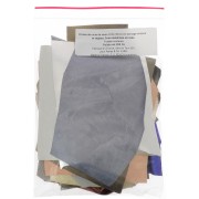 Luxury leather scraps in different sizes/textures Metallised x200g
