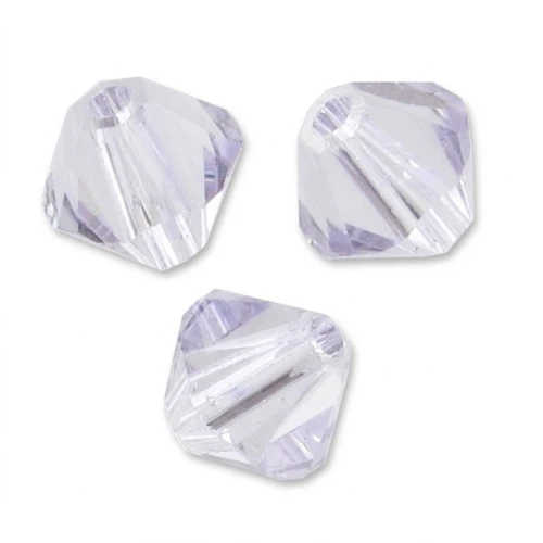 PureCrystal Crystal Bicones 3mm Smoky Mauve x50
