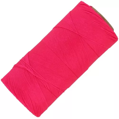 0.35mm Linhasita waxed thread for micro macramé - Neon Pink (328) x448m