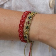 0.35mm Linhasita waxed thread for micro macramé - Neon Pink (328) x448m