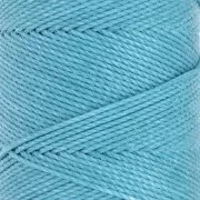 1.5mm Linhasita waxed thread spool for micro macramé - Turquoise (229) x116m