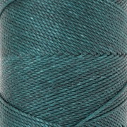 1.5mm Linhasita waxed thread spool for micro macramé - Emerald (386) x116m