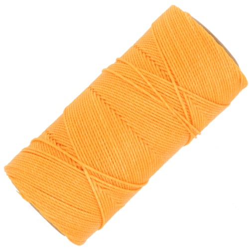 1.5mm Linhasita waxed thread spool for micro macramé - Saffron (274) x116m