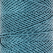 1.5mm Linhasita waxed thread spool for micro macramé - Teal (228) x116m