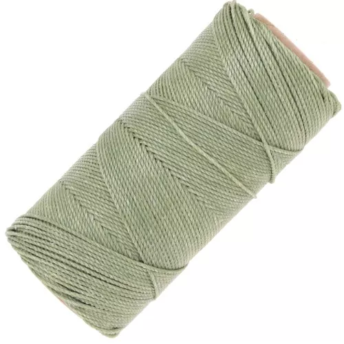 1.5mm Linhasita waxed thread spool for micro macramé - Military Green (90) x116m