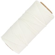1.5mm Linhasita waxed thread spool for micro macramé - White (BCO ALV) x116m|raw }}