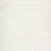 1.5mm Linhasita waxed thread spool for micro macramé - White (BCO ALV) x116m
