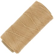 0.5mm Linhasita waxed thread for micro macramé - Golden Beige (602) x335m|raw }}