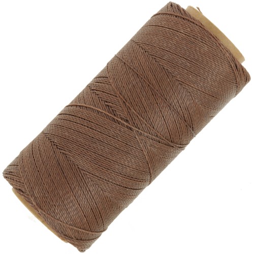 0.5mm Linhasita waxed thread for micro macramé - Light brown (790) x335m