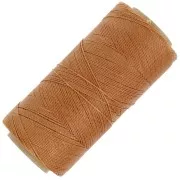 0.5mm Linhasita waxed thread spool for micro macramé - Amber (388) x335m